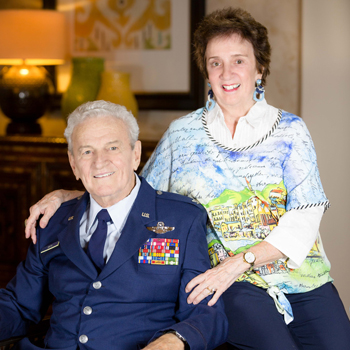 Peggy Herz and Colonel Phil Smith